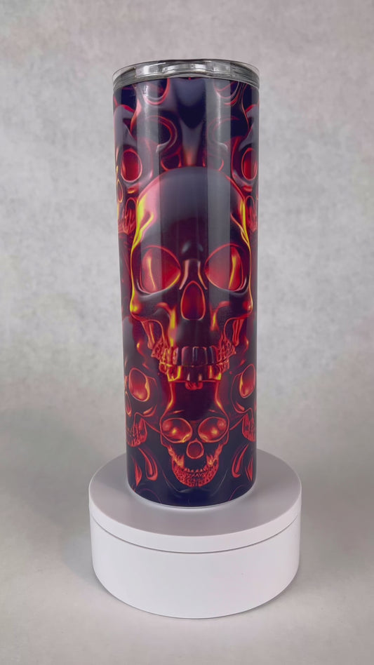 20 oz. Melting Skull Tumbler