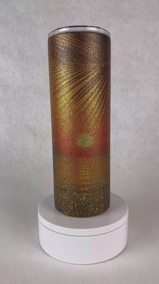 20 oz. Sunrise Glitter Tumbler